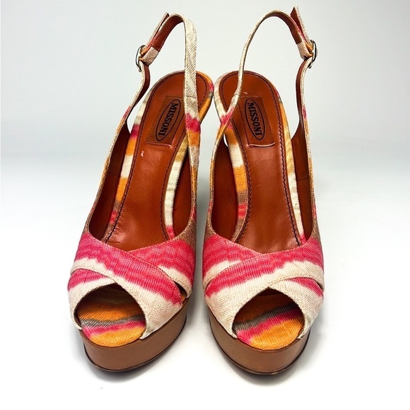 Missoni Crisscross Peek Toe Heels - Picture 2 of 5